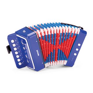 Accordion with music book - blue